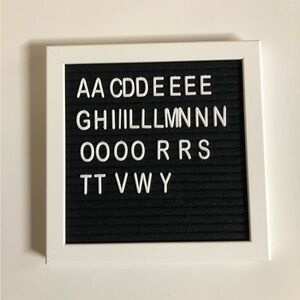 8X8 message board with 23 letters more letters can be purchased online